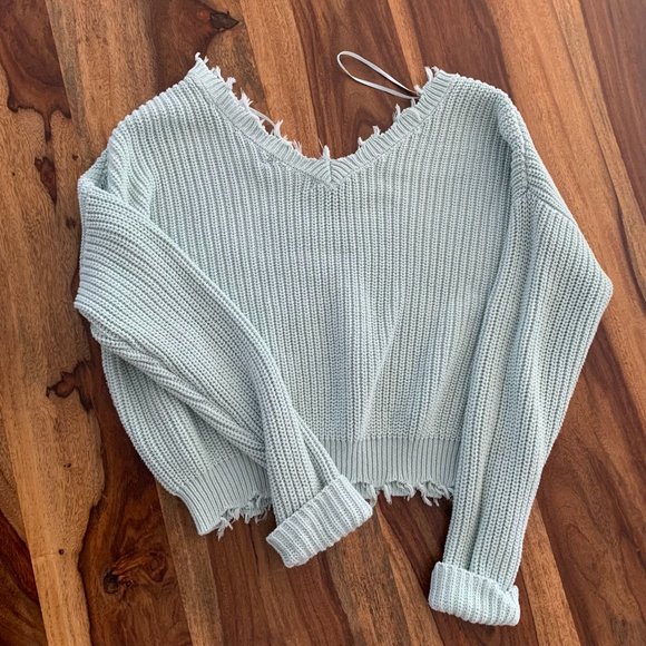Cropped knit sweater size XS - Picture 3 of 3